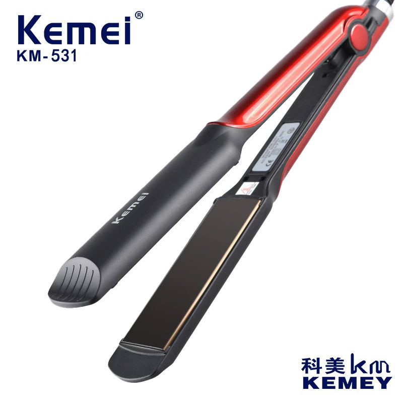 Трансграничная электрическая шина KM-531 Kemei, прямой и завивающийся женский выпрямитель для волос двойного назначения, не повреждает выпрямление волос в салоне, специальный прямой зажим