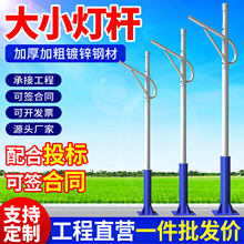 太阳能路灯杆6米高杆景区道路抗风抗压持久耐用监控杆防锈立杆