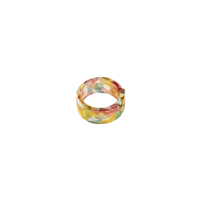 Simple Acrylic Resin Ring Wholesale display picture 6