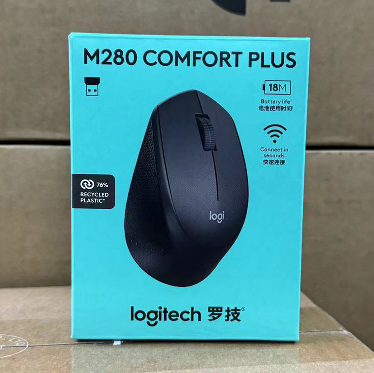 Ratón Inalámbrico Logitech M275/M280 Original — 2.4G, Cómodo para Oficina y Hogar