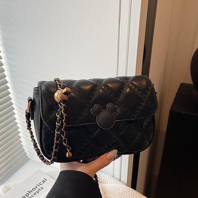 Popular bolso de cadena de diamantes de fuego súper caliente femenino 2025 nuevo bolso de axila de un solo hombro de moda salvaje bolso cuadrado pequeño de alta gama