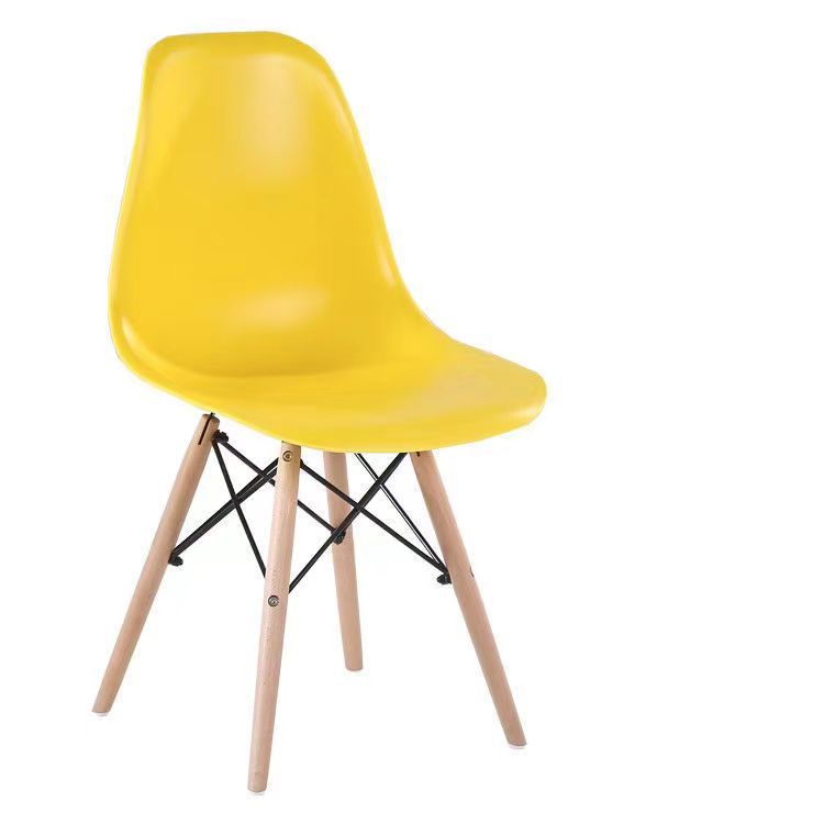 Silla escandinava moderna, creativa, informal, sencilla, popular, con respaldo, silla de comedor para el hogar, mesa de negociación y silla Eames