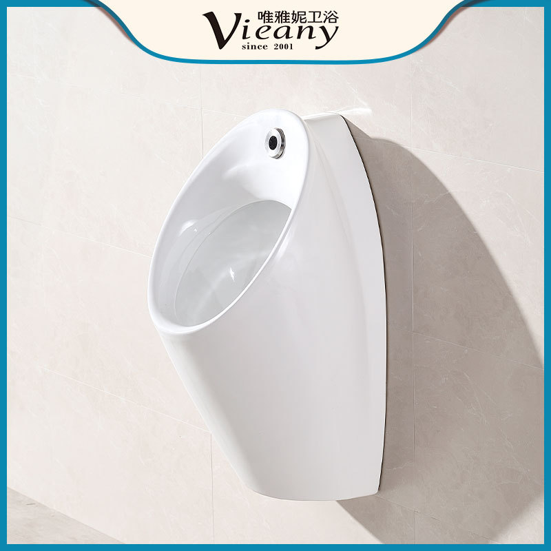 Venta de cerámica montada en la pared del orinal del hotel del orinal de los hombres del orinal de la inducción Lleno-automático