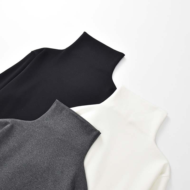 280g Lycra Cotton 3 Times High Elastic Comfortable High Collar Long-Sleeved T-Shirt Slim Fit Versatile Outer Wear Inner Layering Shirt for Women Autumn and Winter