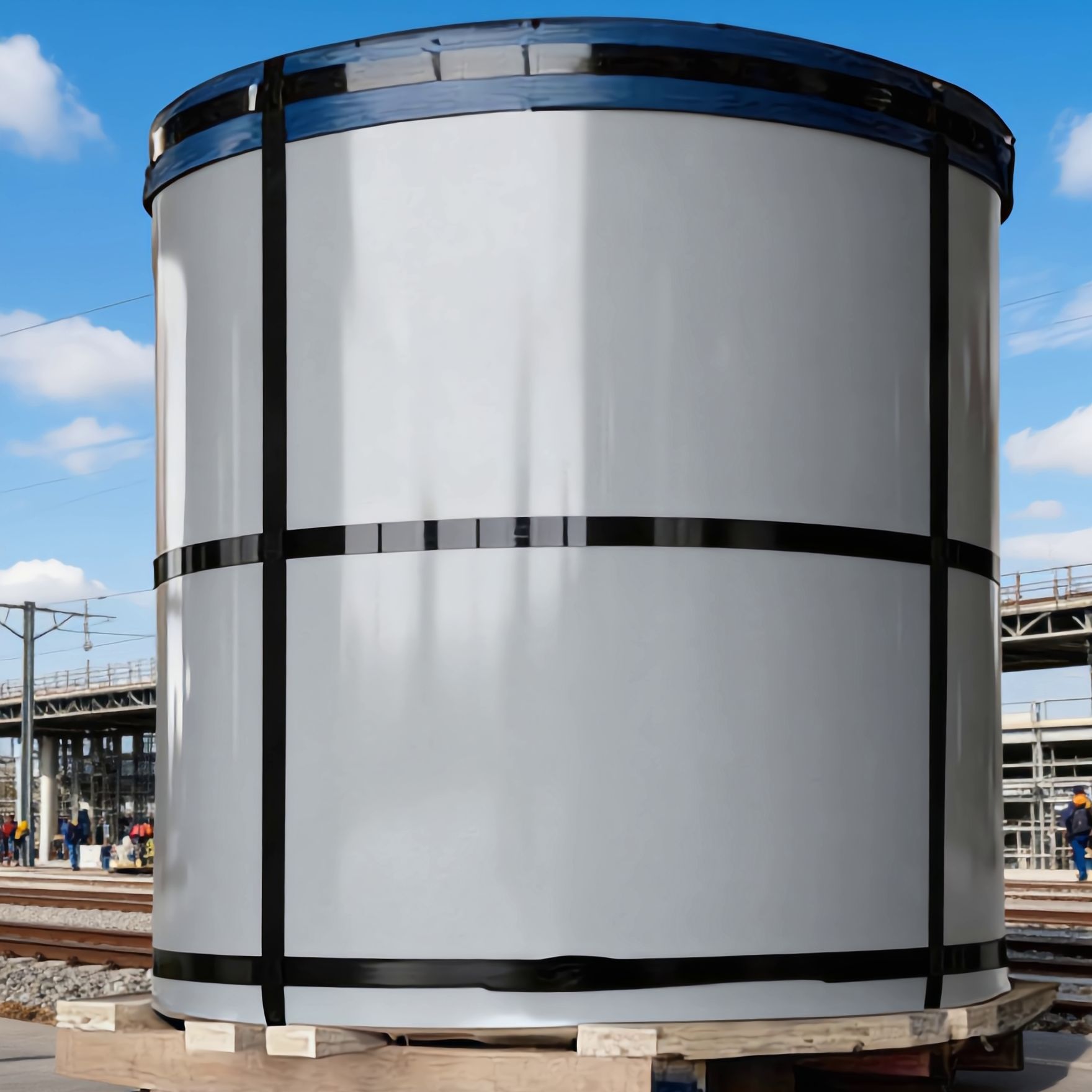 供应TDC51D+Z PE聚酯HDP高耐候SMP硅改PVDF氟碳彩涂宝钢铁青灰