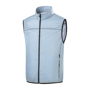 2024 Summer Outdoor Functional Vest Fan Clothing Air-conditioning Clothing Sunscreen Vest Cross-border Functional Clothing Fashion Vest