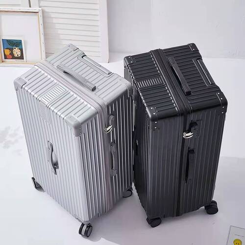 Extra-large female 26-inch student pull-along travel suitcase, durable and sturdy, lockable, with large capacity, trendy suitcase, 32-inch