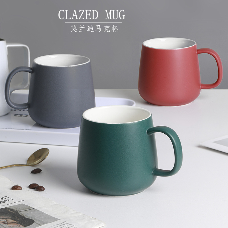 Modern Simple Mug Solid Color Morandi Ceramic Coffee Cup Large Capacity Milk Cup Couple Cup Style Amazon Modern Simple Mug Solid Color Morandi Ceramic Coffee Cup Large Capacity Milk Cup Couple Cup Style Amazon