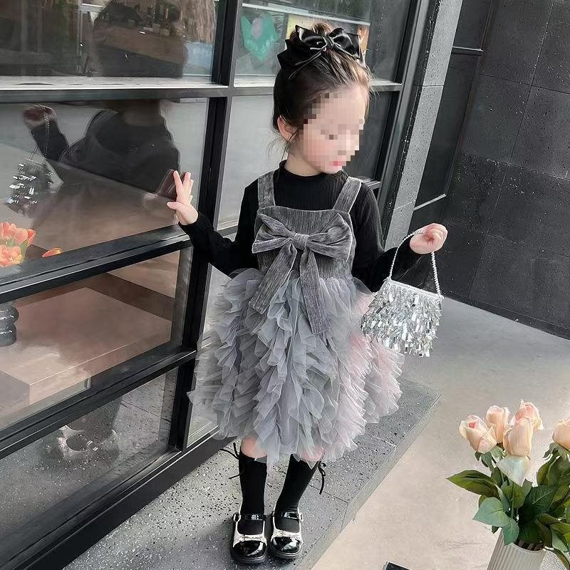 Princess dress for girls, new Chinese style Elsa princess dress, spring and autumn style, 3-piece set in red, 6-piece set for spring wedding.