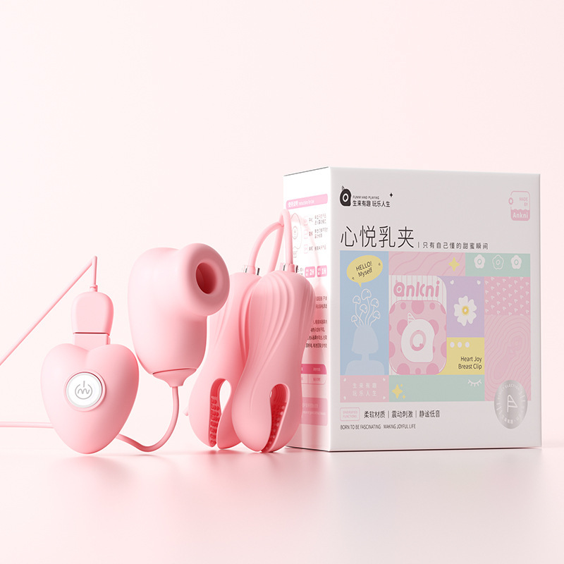 Cable Heart Yue Peck Clips masajeador de pecho femenino masturbación juguetes sexuales artículos para adultos al por mayor