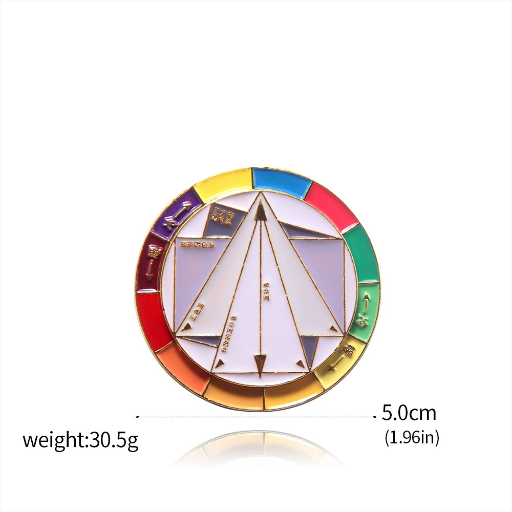 Rainbow emotional adjustable keychain, badge, brooch