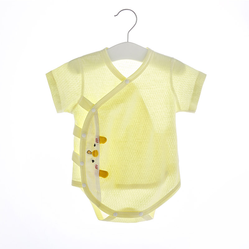 Bebé mono verano mameluco niño triángulo mameluco verano manga corta delgada recién nacido Ropa bebé vaina