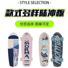 陆地初学者专业减震四轮冲浪儿童滑板入门专业双翘滑板玩具刷街