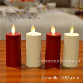 祈祷蜡光面平口电子蜡烛LED仿真无烟蜡烛创意婚庆婚礼布置用品批