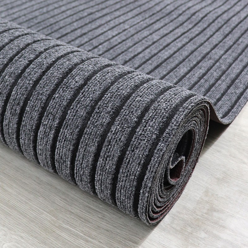Alfombra de PVC de alto nivel siete rayas cocina balcón baño alfombra de suelo absorbente de agua alfombra antideslizante puerta alfombra doméstica