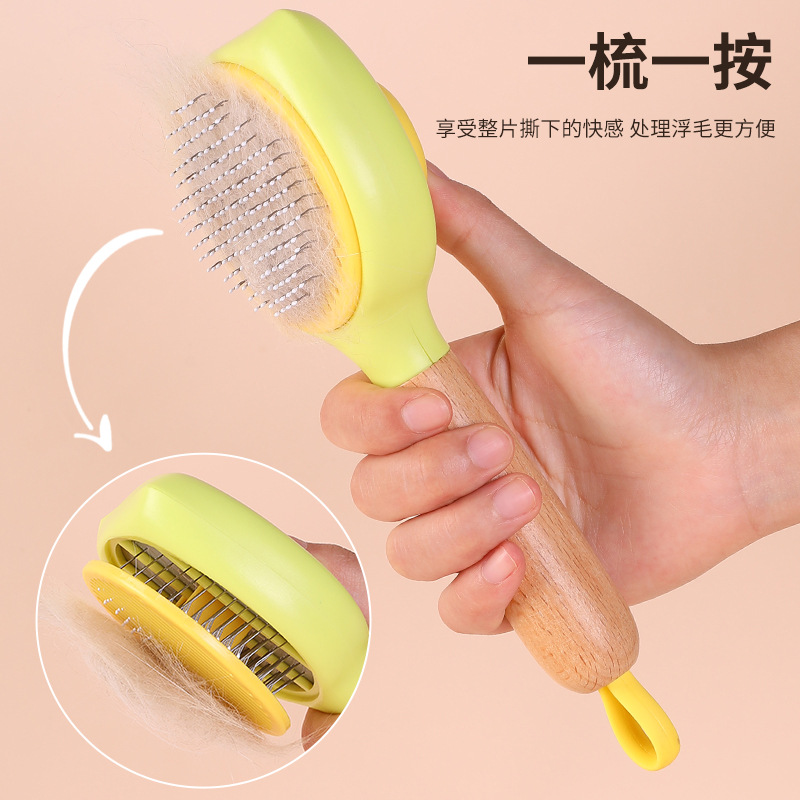 Pet hair Cleaner One-Click depilación Dog hair Cleaner mascota depilación gato cara aguja peine flotante depilación masaje peine