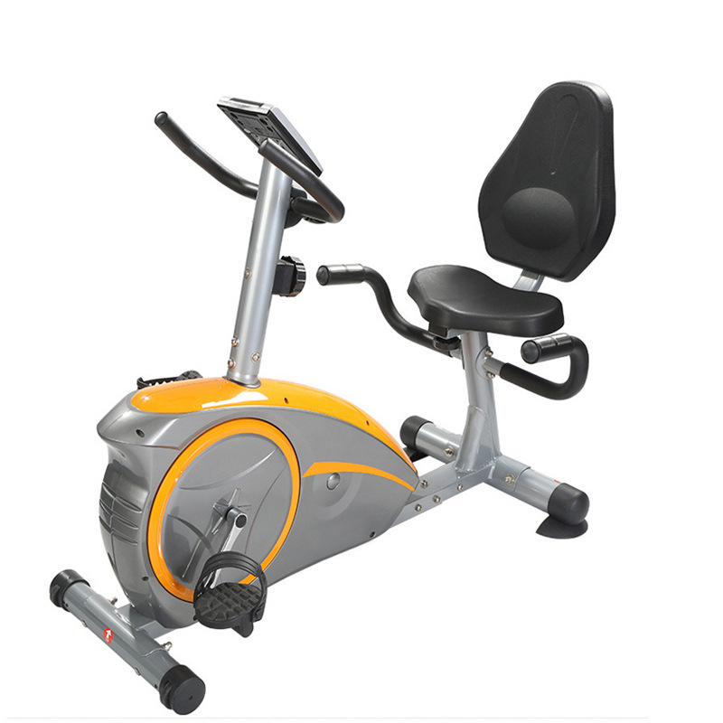 Aptitud comercial control magnético horizontal coche entrenamiento de rehabilitación equipo auxiliar para dormir coche pedal bicicleta de ejercicio