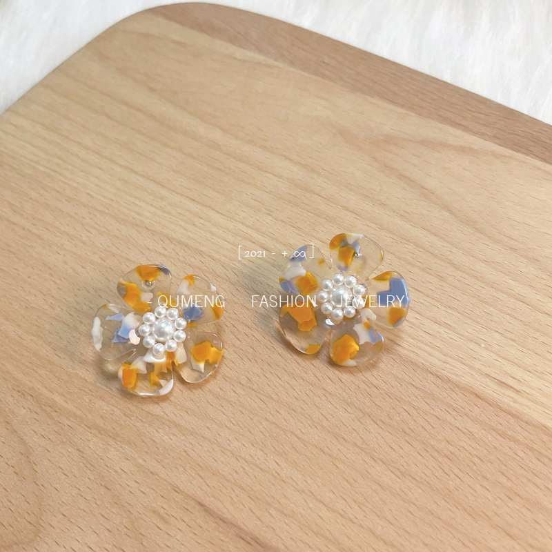 Retro brand elegant Korean earrings pearl