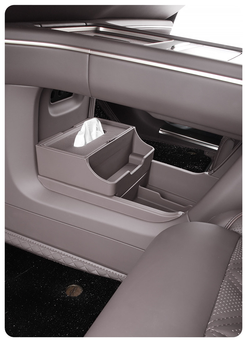 Suitable for 26 Models of Nio Es8, Silicone Storage Box under the Center Console, Storage Rack, Divider, Car Interior Accessories