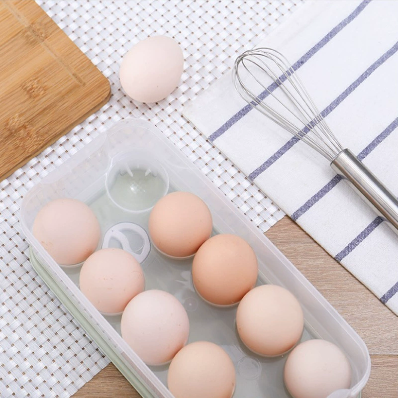 6S Home Egg Storage Box Egg Box Egg Fresh Box Home Kitchen Multi -layer Transparent Covering Egg Bearing