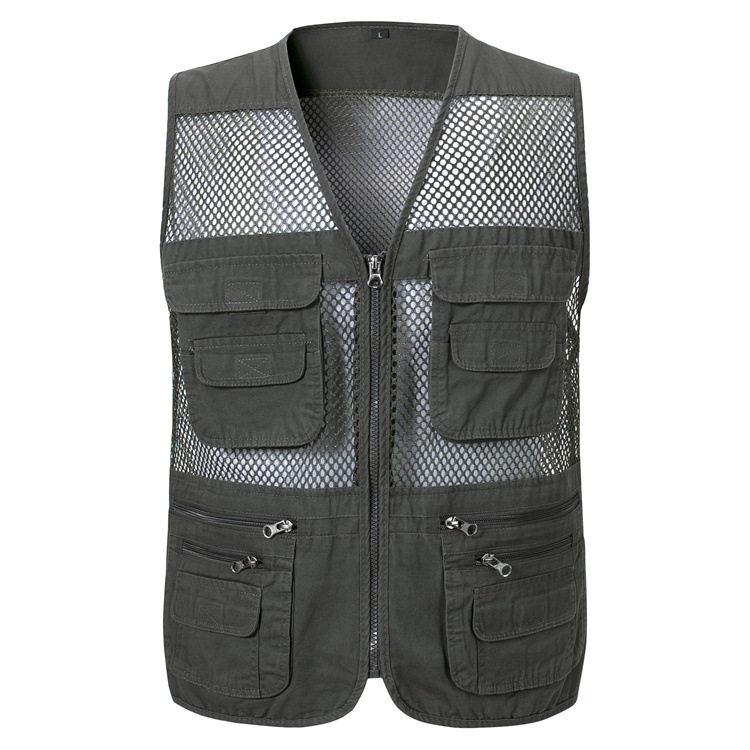 Photography vest, wedding vest, fishing vest, thin style, spring and autumn wholesale, advertising vest, men's and women's outdoor 61#