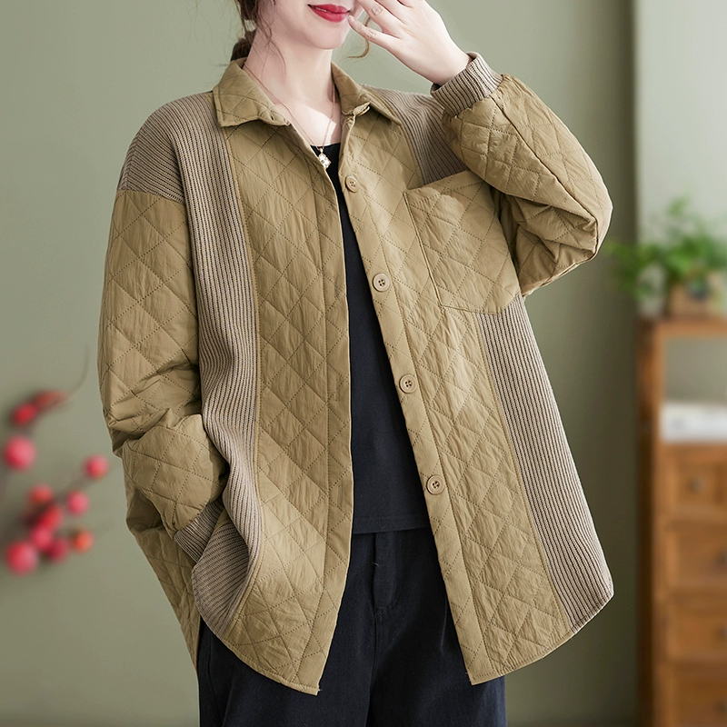 Легкая и тонкая вязкая футболка, демисезонная пуховая куртка, oversize