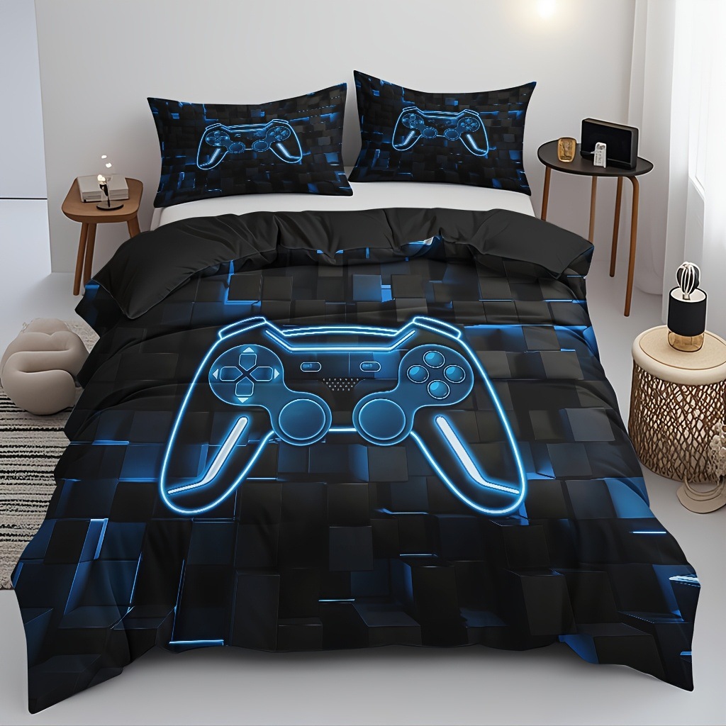 Textil doméstico transfronterizo molienda digital impresión quilt kit mango de juego fuente de fábrica graffiti llevar TEMU / JIT