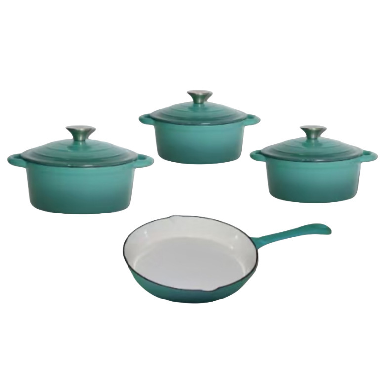 Placa de cocina de hierro fundido 7PCS anti-contracción cocina multifuncional antiadherente cubierta de cocina image 7