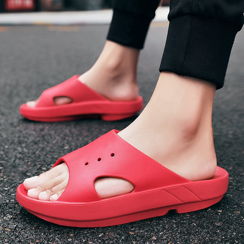 Летние тапочки, пляжные шлёпанцы для отдыха, AliExpress, большие размеры, мягкая подошва