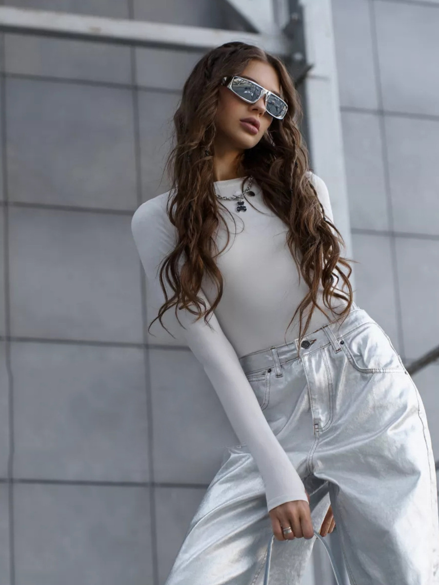 273g Weight Long Sleeve Sleeve Length Shorts Pants Length Cotton Blend, Polyester Fabric Type Mid Waist Waist Line Rompers Pants Type High Elasticity Elasticity Bodysuits Tops Type Daily Occasion Skinny Fit Type Solid Color Pattern Spring, Autumn Season Women's Gender Streetwear Style Wholesale Women's Streetwear Solid Color Long Sleeve Bodysuits 10