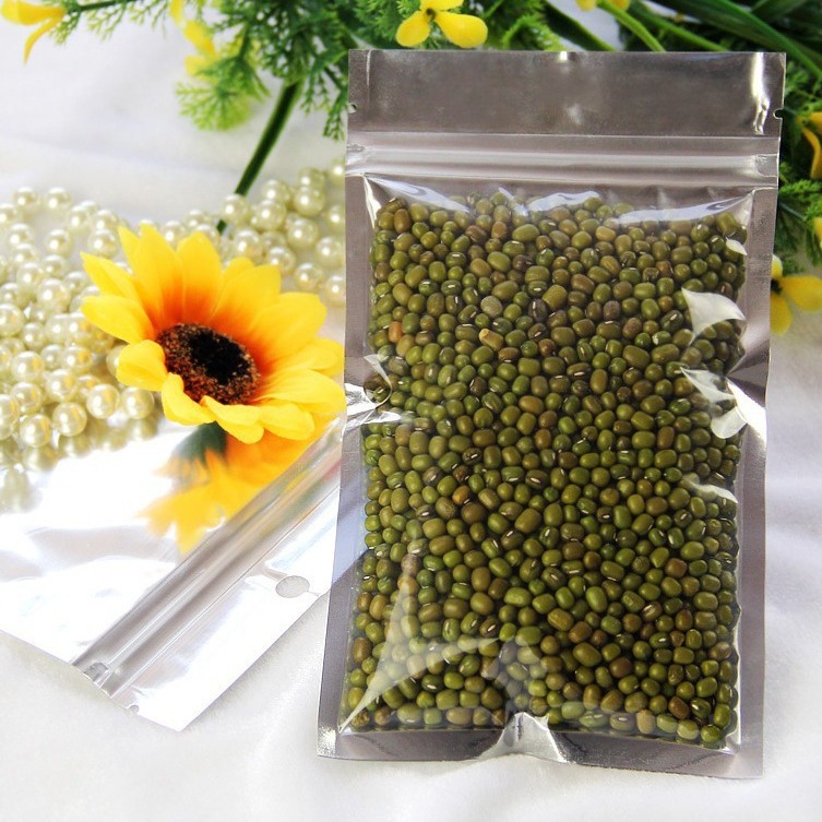 镀铝阴阳骨袋半透明自封袋食品铝箔包装袋杂粮袋干货茶叶芒果干袋