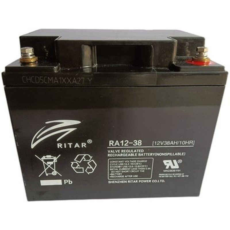 瑞达RA12-38直流屏配套蓄电池12V38A低自放电率