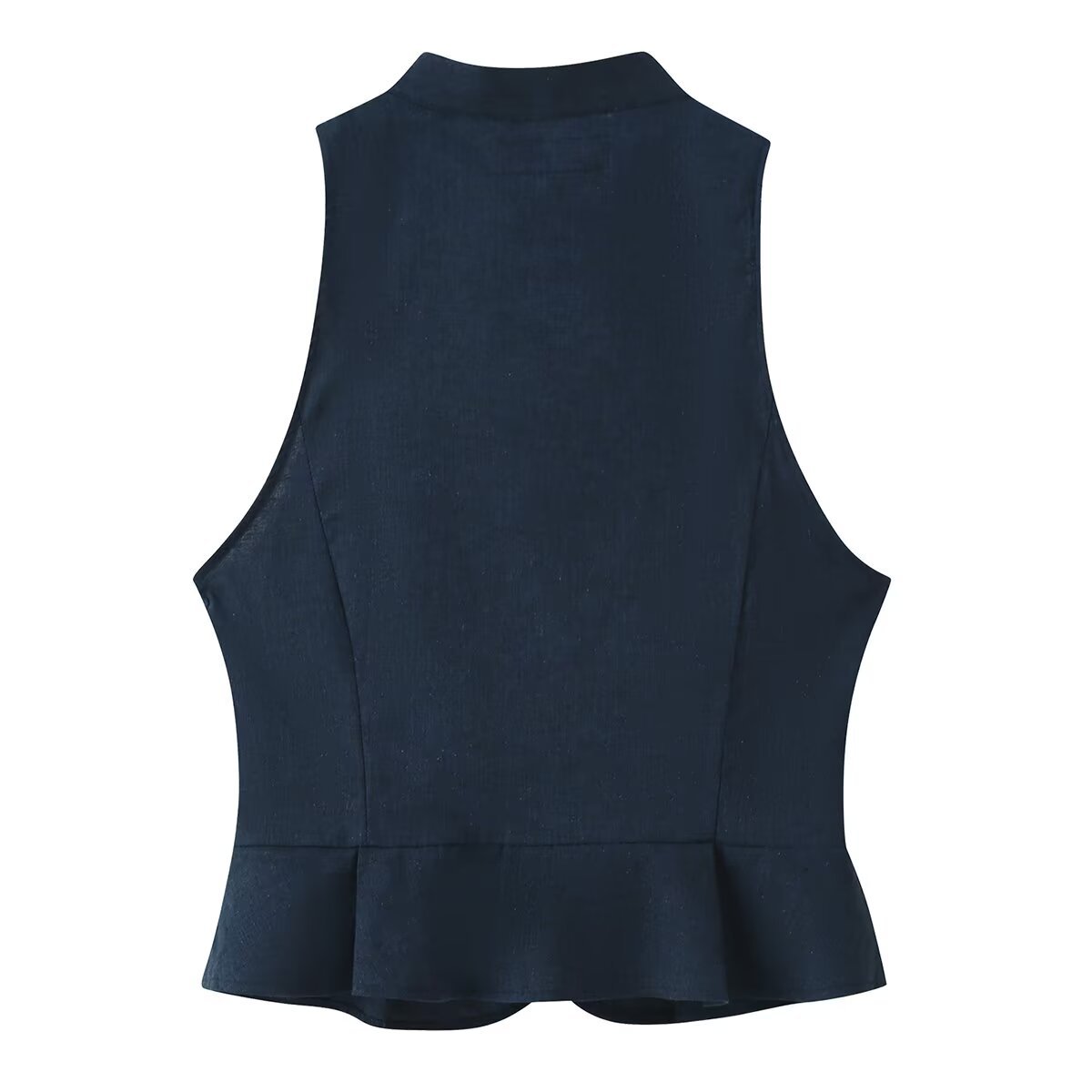 ZAZA hecho en casa estilo europeo y americano al por mayor ropa de mujer de moda de hilo de lino nudos de falda corta blusa 7756826