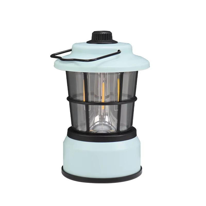 Transfronterizo nueva lámpara de campamento al aire libre multifuncional lámpara de caballo de mano larga duración campamento luz de atmósfera lámpara de campamento impermeable