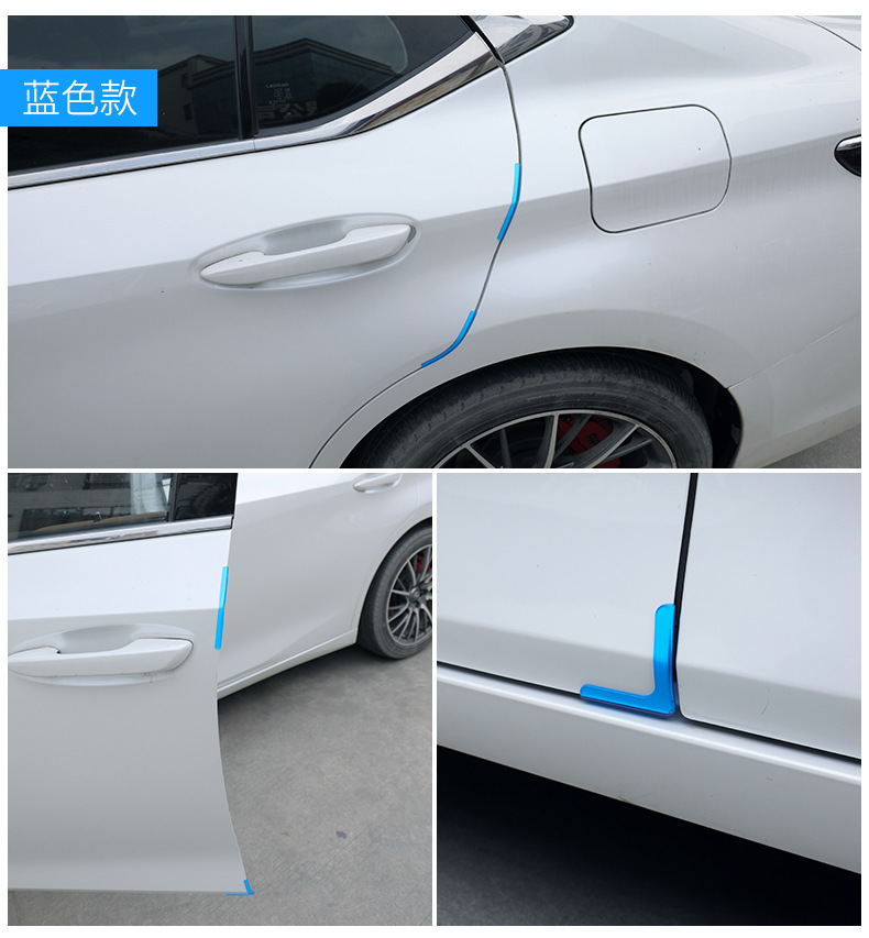 Automotive Universal Silicone Anti-collision Strip Door Corner Guard Edge Hanging Sticker Right Angle Sticker Car Exterior Anti-scratch Anti-collision Artifact