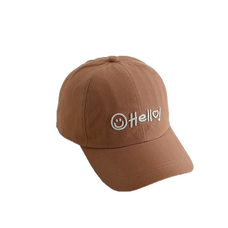 2-5 Sombreros infantiles primavera y otoño delgados letras para niños y niñas bebés sombrero de pato sombrero de protección solar sombrero de béisbol coreano