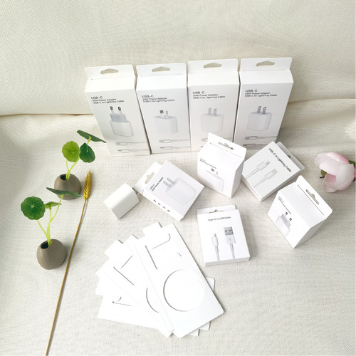 PD charging head packaging Apple PD cable packaging box 20W charging head set color box Type-cPD data cable paper box
