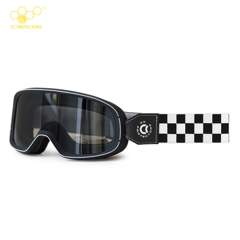 CC Knight gafas motocicleta HD gafas de visión simple retro gafas motocicleta al aire libre hombres y mujeres anti-niebla