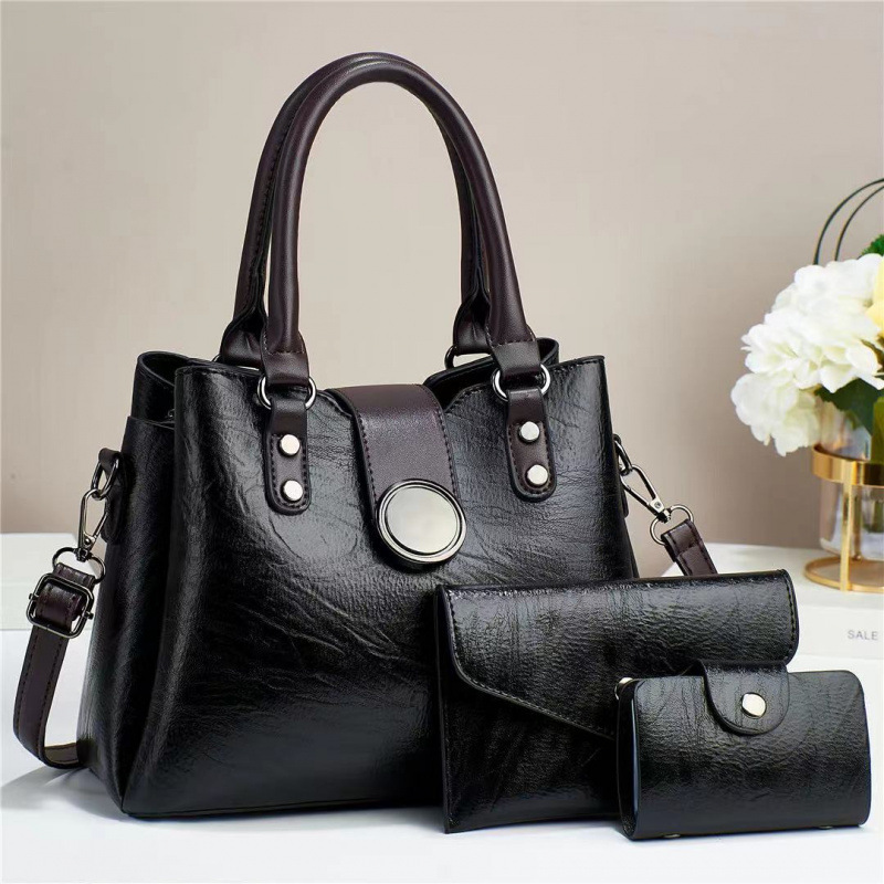 Dos piezas de paquete de bolsos de mano de temperamento, bolsos de mochila diarios, bolsos de hombro casuales de moda, bolsos transfronterizos