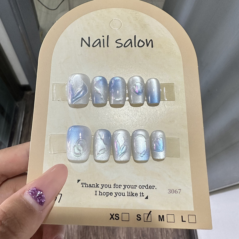 Wearable Nails Cat Eye Wearable Nails Nail Patches Pure Handmade Semi-Handmade Manicure Fake Nails 3067 Wearable Nails Cat Eye Wearable Nails Nail Patches Pure Handmade Semi-Handmade Manicure Fake Nails 3067