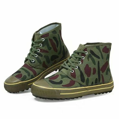 【自动分销专属】年低帮解放鞋工地农田劳保作训男女训迷彩胶