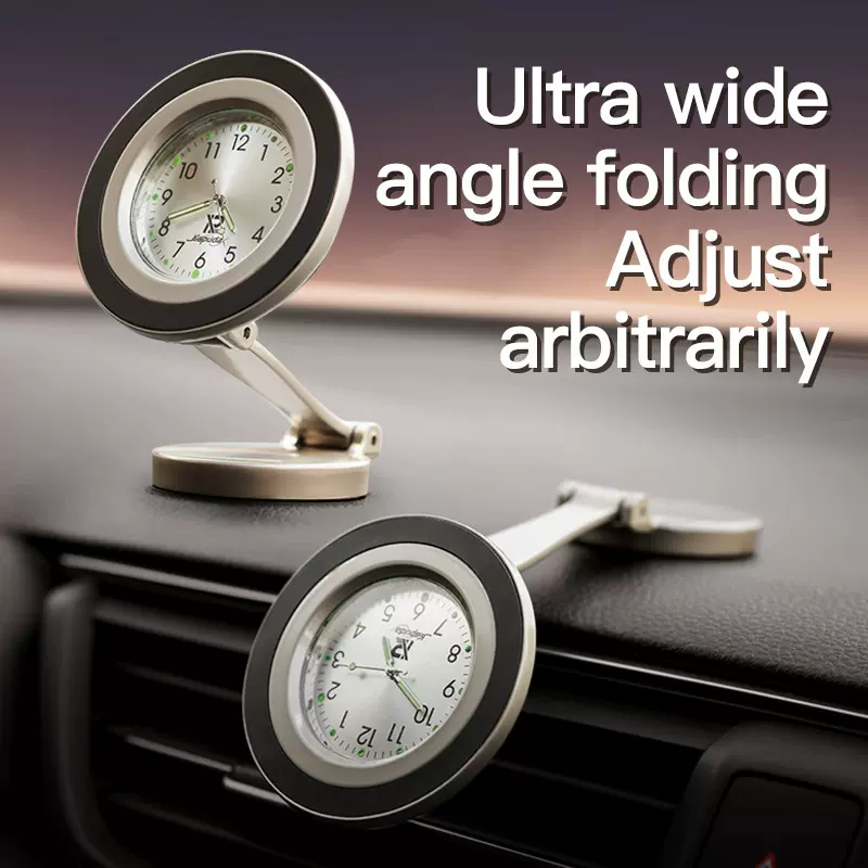 时钟车载支架手机座创意汽车导航磁吸车载手机导航支架通用支架