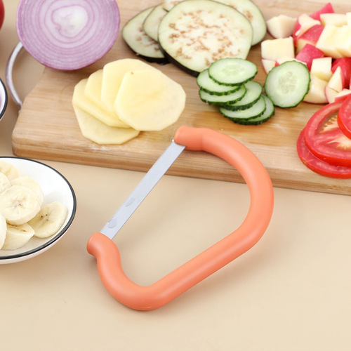 Kitchen gadgets stainless steel banana slicer cucumber ham fruit and vegetable divider manufacturer wholesale