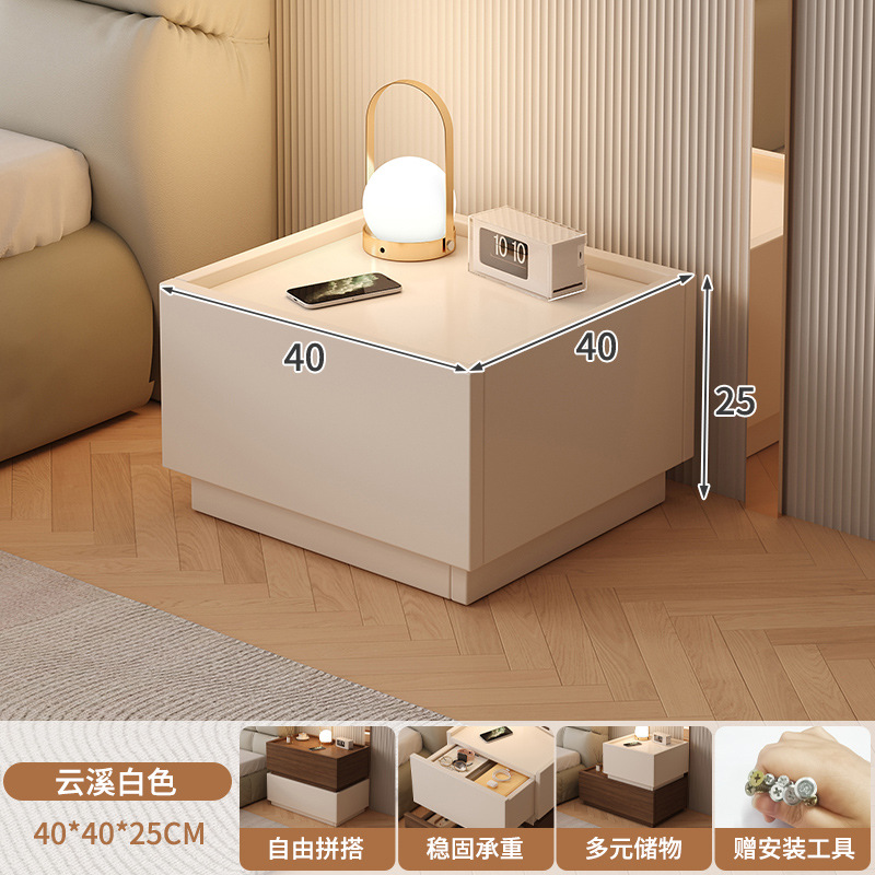 Mesa de cabezal de cama dormitorio lujoso italiano minimalista personalidad creativa cabecera baja combinación de bloques modular cabecera