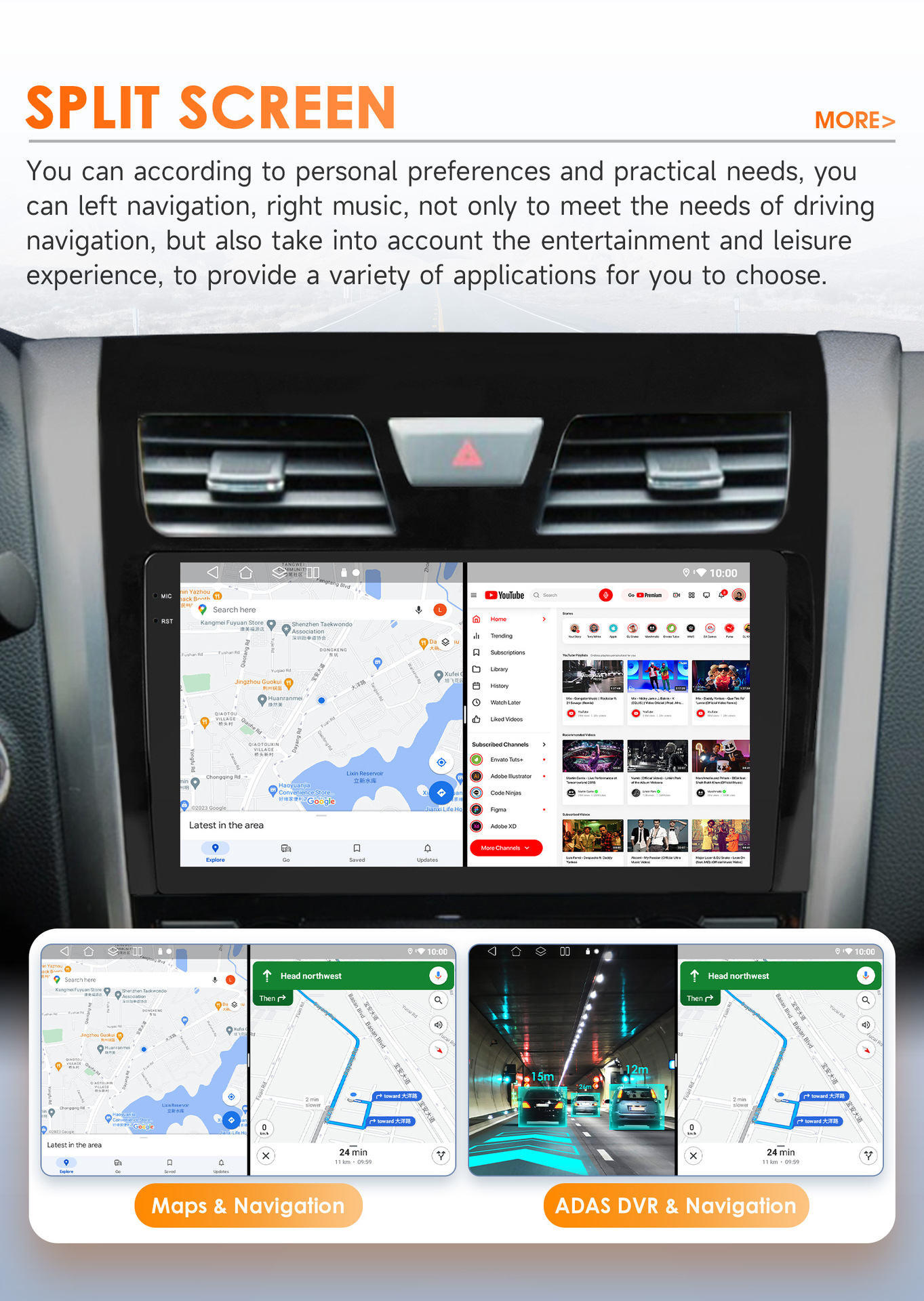 Suitable for Nissan Teana 2013-2018 models, Android navigation system all-in-one device with WIFI player, Nissan Teana