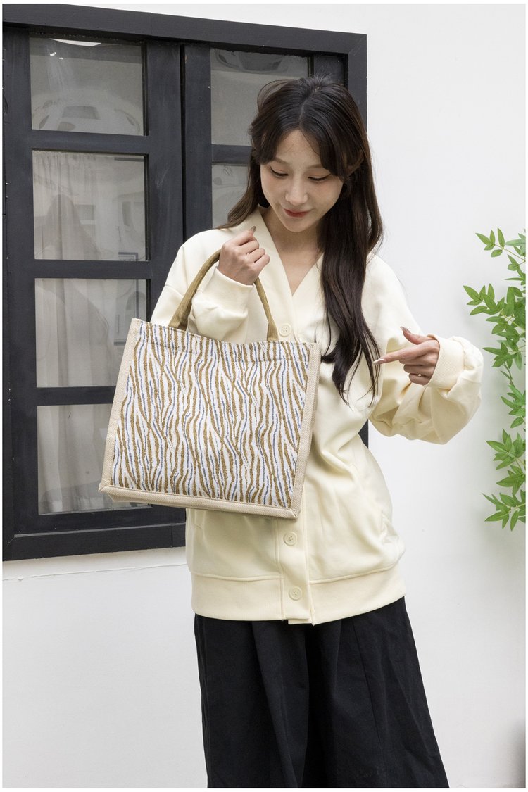 Large-capacity commuting handbags, cross-border bestsellers, hand-carried tote bags, ins linen texture single-shoulder tote bags undefined