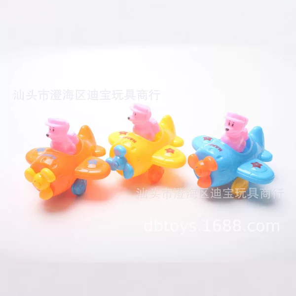 9.4cm Pull-Back Cartoon Airplane 100mm Gashapon Toy Gift