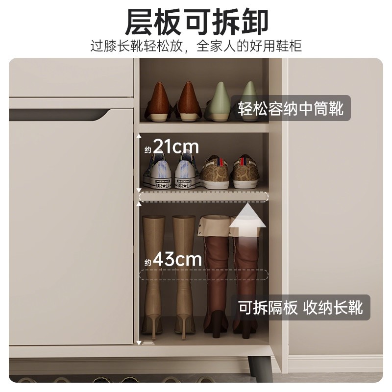 入户门鞋柜家用门口实木玄关收纳柜一体靠墙2025新款爆款高档鞋架