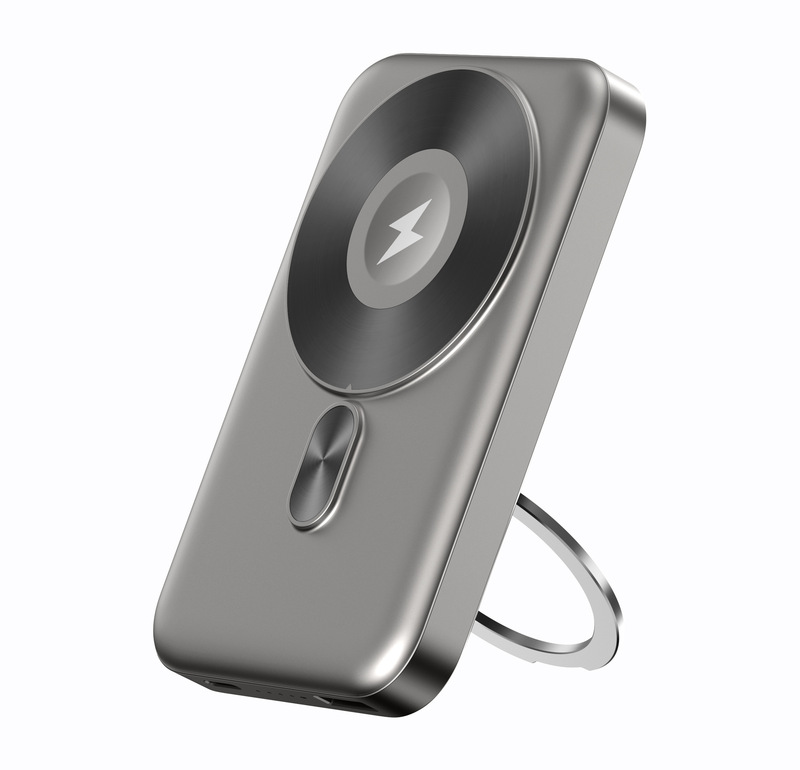急速充電磁気ワイヤレスパワーバンクミニポータブル大容量携帯電話時計パワーバンクスタンド充電器付き|undefined