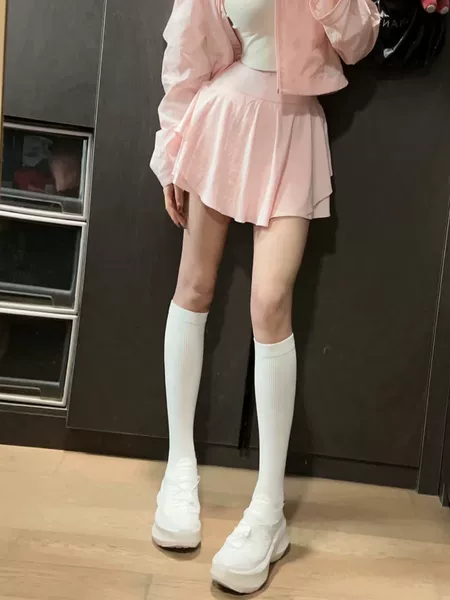 Cloud Skirt Women's Tennis Skirt, Two-Piece Style with Double-Layered Hem, Sports Skirt with Anti-Exposure Design